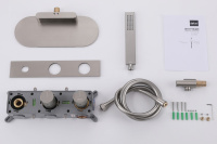 Смеситель ABBER Rund AF8731SP для ванны скрытого монтажа, сатин - Gidratop.ru изображение