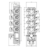 GESSI встраиваемая часть термостатического смесителя (до 4-х источников) - Gidratop.ru изображение