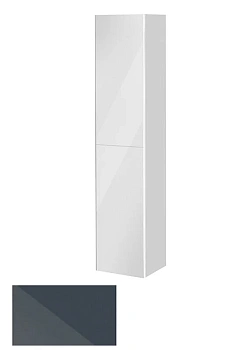 Шкаф-пенал Keuco Royal Reflex 34031 310002 подвесной 35 см, с корзиной, фасад зеркало, антрацит, петли справа