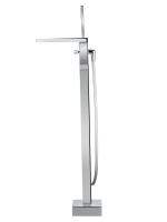 Смеситель для ванны напольного монтажа WONZON & WOGHAND FIT, Хром (WW-88649009-CR) - Gidratop.ru изображение