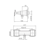 Смеситель для душа WONZON & WOGHAND SHAKESPEARE, Темное золото (WW-654101-DG) - Gidratop.ru изображение