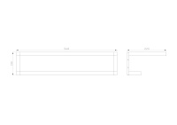 Полотенцедержатель с полкой WONZON & WOGHAND, Хром (WW-9581) - Gidratop.ru изображение