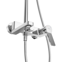 ALBANO Душевая стойка со смесителем и изливом, хром ALBANO-VSCM-CRM - Gidratop.ru изображение