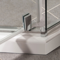 Душевой уголок Slim-U VSP-2SU900CL, 900*900, хром, стекло прозрачное - Gidratop.ru изображение