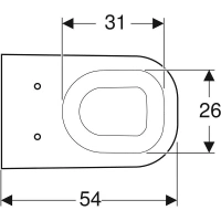 Подвесной унитаз Geberit Smyle 500.211.01.1, белый - Gidratop.ru изображение