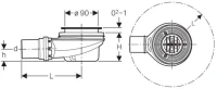 Сифон для душевого поддона Geberit 150.550.00.1 для поддона, d 90 мм - Gidratop.ru изображение