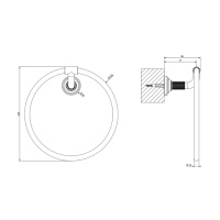 GESSI VENTI20 полотенцедержатель-кольцо, цвет Brass PVD - Gidratop.ru изображение