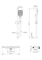 Смеситель для ванны с душем WONZON & WOGHAND Onix, Хром (WW-B2551-A-CR) - Gidratop.ru изображение