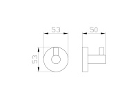 Крючок для ванной WONZON & WOGHAND EASY, Хром (WW-8105) - Gidratop.ru изображение