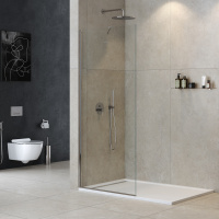 душевая перегородка универсальная LIBERTA-L-1-TB-80-C-Cr - Gidratop.ru изображение