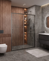 Душевая дверь CEZARES MOLVENO-BF-1-160-C-GM-IV - Gidratop.ru изображение