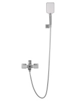 Смеситель для ванны с душем WONZON & WOGHAND FLEX, Брашированный никель (WW-88037072-BN) - Gidratop.ru изображение
