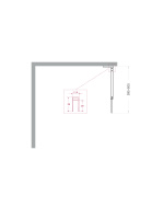 Душевая перегородка BelBagno UNO-L-1-TB-60-C-GM - Gidratop.ru изображение