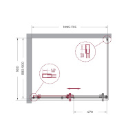 Душевой уголок BelBagno MARINO-AH-1-110/90-C-Cr - Gidratop.ru изображение