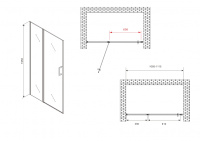 Душевая дверь ABBER Sonnenstrand AG04110BS - Gidratop.ru изображение