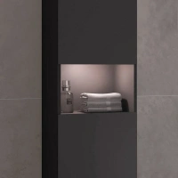 Шкаф-пенал Keuco Stageline 32831970101/32831970102, L/P, подвесной 40 см, с подсветкой, вулканит - Gidratop.ru изображение