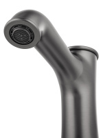 Смеситель для раковины на 3 отверстия WONZON & WOGHAND STEAM, Темный графит (WW-88159008-BGM) - Gidratop.ru изображение