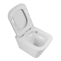 Унитаз подвесной безободковый со смывом TORNADO BelBagno ARDENTE-TOR BB520CH-TOR/BB2322SC - Gidratop.ru изображение