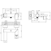 Gessi Emporio Via manzoni смеситель наружный для ванны с автоматическим переключателем ванна-душ, цвет: Finox Brushed Nickel - Gidratop.ru изображение