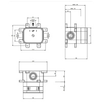 Gessi Emporio Via manzoni встраиваемая часть для однорычажного смесителя, цвет: Chrome - Gidratop.ru изображение