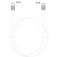 Шланг для душа в силиконовой оплётке 800 мм WONZON & WOGHAND, Хром (WW-RG01-800-CR) - Gidratop.ru изображение