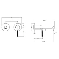 Gessi Ingranaggio смеситель настенный , излив 149-169 мм, цвет хром (внешняя часть) - Gidratop.ru изображение