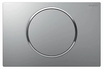 Клавиша Geberit Sigma Type 10, 115.758.JQ.5, смыв-стоп, с легкоочищаемой поверхностью, лакированный матовый хром/глянцевый хром