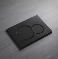 Кнопка смыва для инсталляции механическая WONZON & WOGHAND, Черный матовый (WW-IB232-MB) - Gidratop.ru изображение