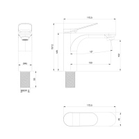 Смеситель для раковины WONZON & WOGHAND, Хром (WW-A40482-CR) - Gidratop.ru изображение