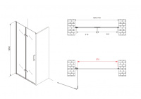 Душевая дверь ABBER Zart AG08070P - Gidratop.ru изображение