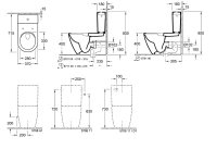 Напольный безободковый унитаз Villeroy&Boch Subway 2.0, 5617R001/5706A101 - Gidratop.ru изображение