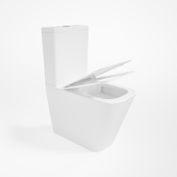 Унитаз-компакт Tornado Q-Line VT2-12T, цвет белый, ультратонкое сиденье soft-close, P-trap - Gidratop.ru изображение