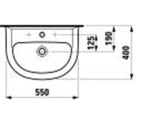 Раковина Laufen Pro 1495.1.104 55 х 40 см - Gidratop.ru изображение