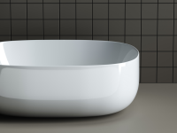 Умывальник чаша накладная овальная Element 460x350x155мм - Gidratop.ru изображение