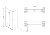 Душевая дверь ABBER Zart AG08100P - Gidratop.ru изображение