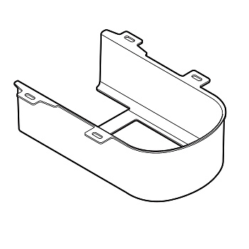 Пластиковая декоративная панель для подвесного унитаза CW512YR, цвет: белый