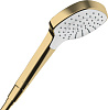 Ручной душ Hansgrohe Croma Select E 1jet 26814990 полированное золото - Gidratop.ru изображение