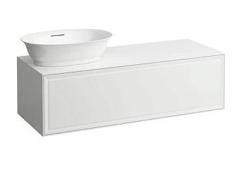 Тумба под раковину Laufen New Classic 117.5 х 45.5 х 34.5 см, 4.0608.1.085.631.1, подвесная, белый глянцевый, отверстие слева