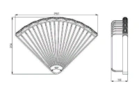 Полка угловая Lemark Jasmine LM6681B, 1-ярусная, бронза - Gidratop.ru изображение