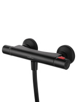 Смеситель для душа с термостатом WONZON & WOGHAND INN 5, Черный матовый (WW-B2005-A-MB) - Gidratop.ru изображение