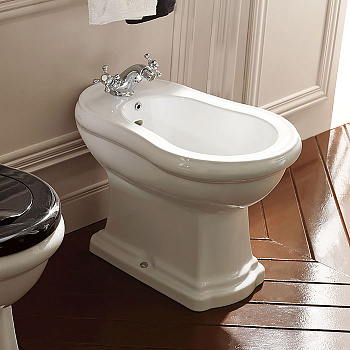 Биде напольное 60х38.5см, с 1 отв. под смеситель, цвет: белый