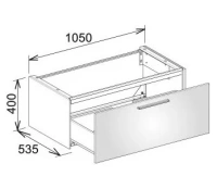 Тумба Keuco Royal 60 32151 с раковиной 32150 311001, 100 см - Gidratop.ru изображение