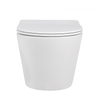 Унитаз ABBER Bequem AC1102MW подвесной белый матовый, безободковый - Gidratop.ru изображение