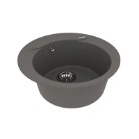 Кухонная мойка Lemark Sula 9910005, 50 см, материал искусственный камень, серый шёлк - Gidratop.ru изображение