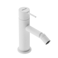 LEAF-BSM-L-BIO Смеситель для биде однорычажный, с донным клапаном, исполнение Белый матовый - Gidratop.ru изображение