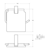 SLIDER-PH-01 Держатель для туалетной бумаги, исполнение хром - Gidratop.ru изображение