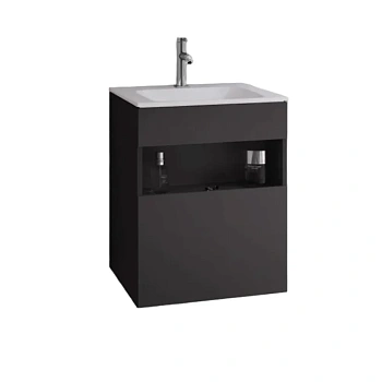 Тумба под раковину Keuco Stageline 32842970000, 50 см, 1 ящик, цвет вулканит матовый