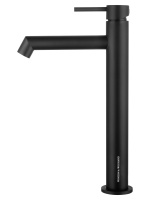 Смеситель для раковины высокий WONZON & WOGHAND, Черный матовый (WW-H1064-MB) - Gidratop.ru изображение