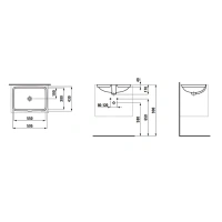 Раковина Laufen Pro 8.1196.3.000.109.1, встраиваемая, белая - Gidratop.ru изображение