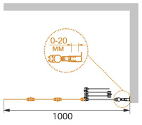 шторка на ванну CEZARES PRATICO-V-4-100/140-P-Cr-R - Gidratop.ru изображение